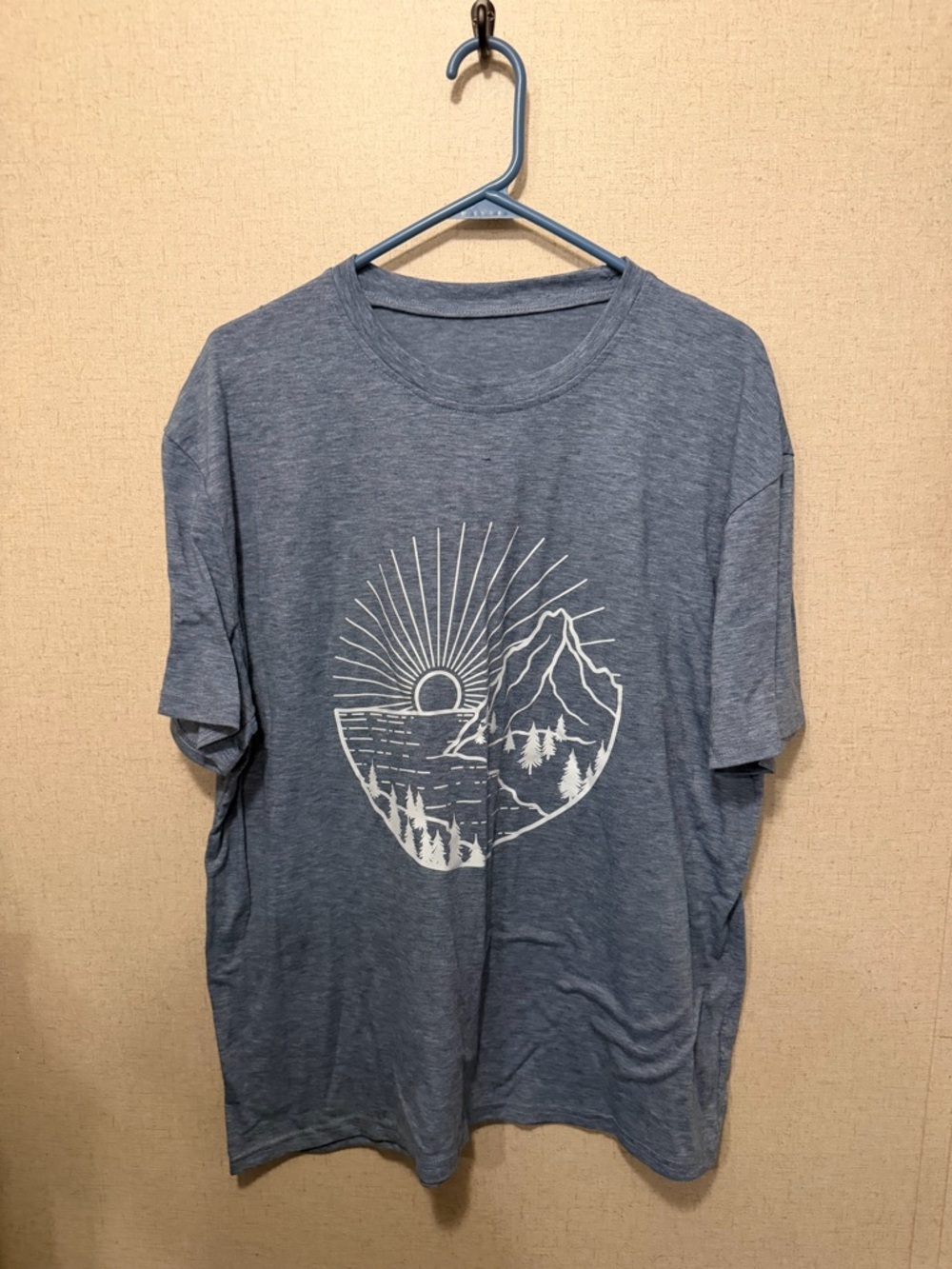 Woman’s Blue Graphic Mountain T-Shirt